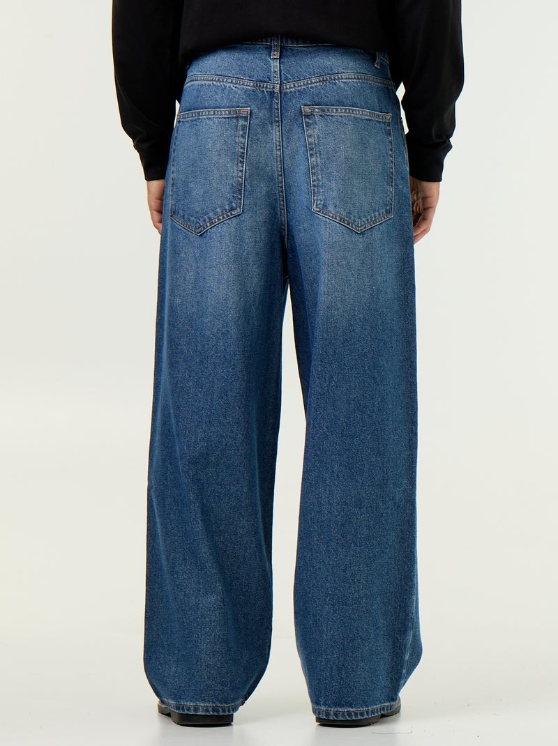 Baggy jeans / wijd model Blauw - Kiabi