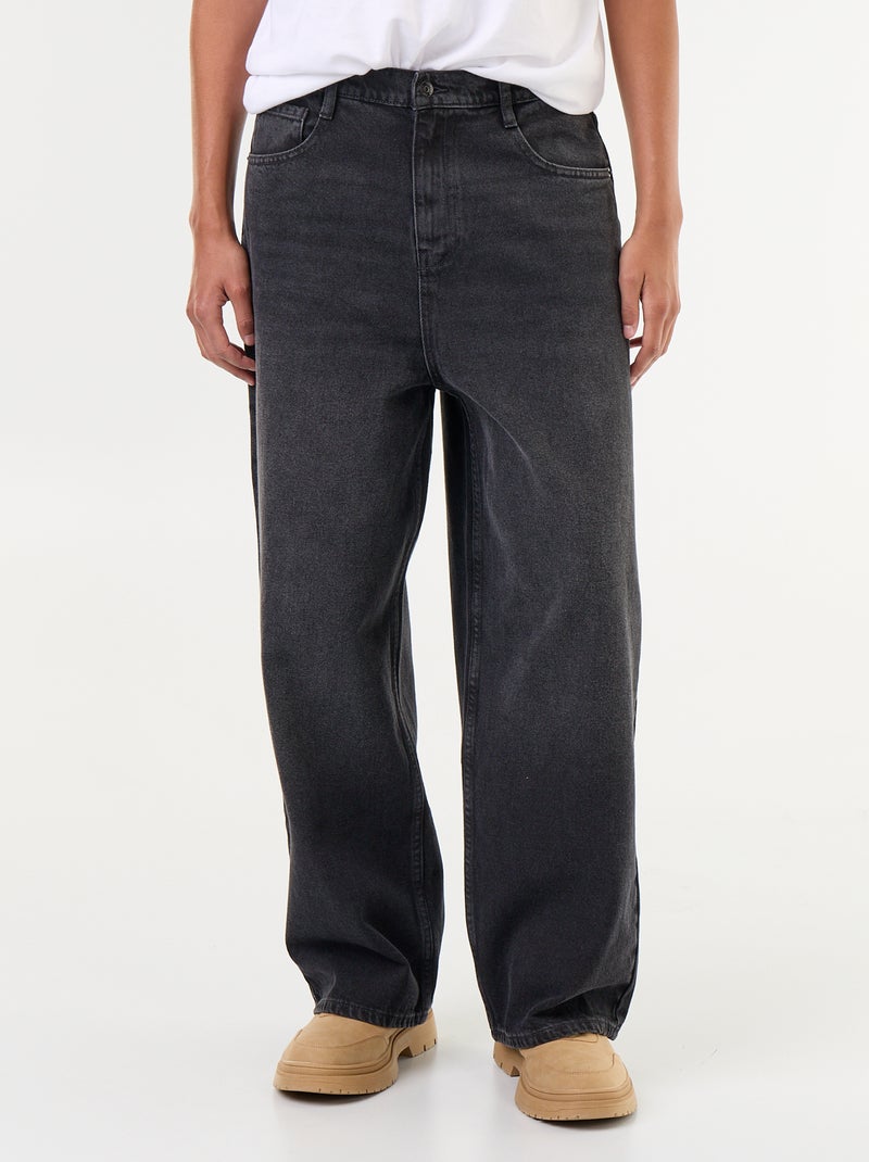 Baggy jeans / wijd model Grijs - Kiabi