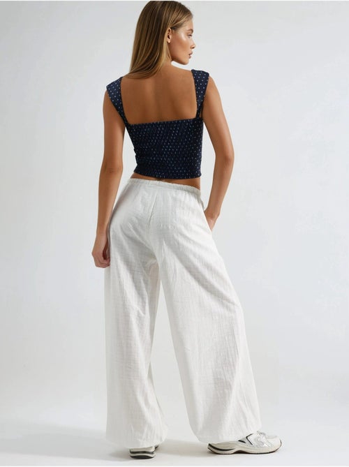 Baggy joggers met elastische taille busem - Kiabi Baggy joggers met elastische taille busem - Kiabi