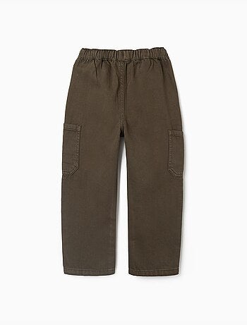 Baggy twill broek met cargozakken