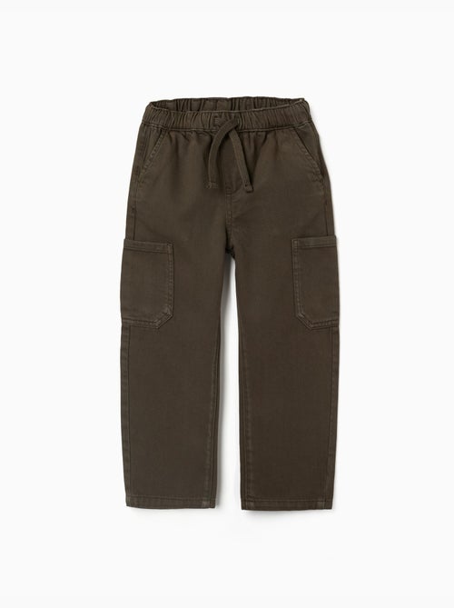 Baggy twill broek met cargozakken - Kiabi Baggy twill broek met cargozakken - Kiabi