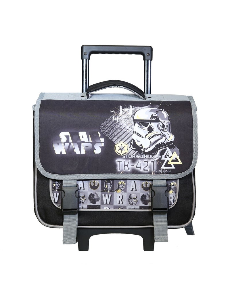 BAGTROTTER Cartable à roulettes 38 cm Disney Star Wars Noir Noir - Kiabi