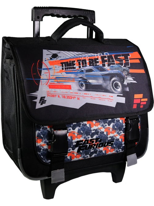 BAGTROTTER Cartable à roulettes 38 cm Fast And Furious Noir - Kiabi BAGTROTTER Cartable à roulettes 38 cm Fast And Furious Noir - Kiabi