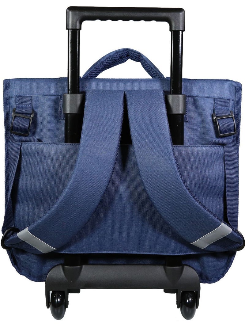 BAGTROTTER Cartable à roulettes 38 cm Lili Lou Chat Bleu Bleu - Kiabi