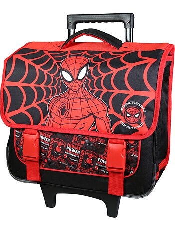BAGTROTTER Cartable à roulettes 38 cm Spider-Man Noir
