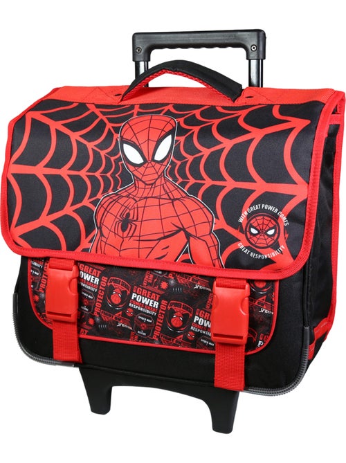 BAGTROTTER Cartable à roulettes 38 cm Spider-Man Noir - Kiabi BAGTROTTER Cartable à roulettes 38 cm Spider-Man Noir - Kiabi