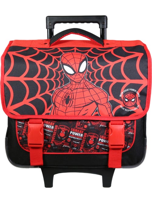 BAGTROTTER Cartable à roulettes 38 cm Spider-Man Noir - Kiabi BAGTROTTER Cartable à roulettes 38 cm Spider-Man Noir - Kiabi