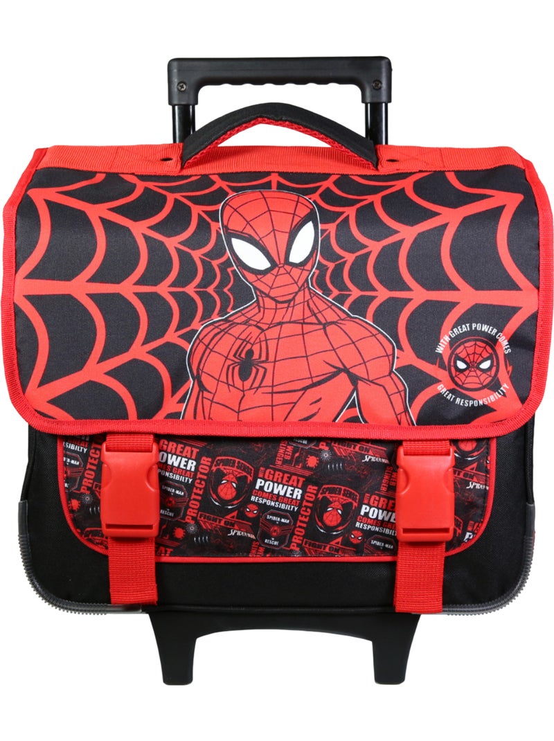 BAGTROTTER Cartable à roulettes 38 cm Spider-Man Noir Noir - Kiabi