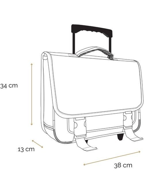 BAGTROTTER Cartable à roulettes 38 cm Spider-Man Noir - Kiabi BAGTROTTER Cartable à roulettes 38 cm Spider-Man Noir - Kiabi