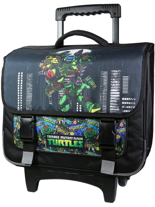 BAGTROTTER Cartable à roulettes 38 cm Tortues Ninja Noir - Kiabi BAGTROTTER Cartable à roulettes 38 cm Tortues Ninja Noir - Kiabi