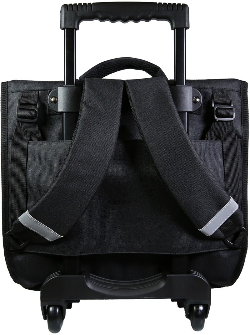 BAGTROTTER Cartable à roulettes 38 cm Tortues Ninja Noir Noir - Kiabi