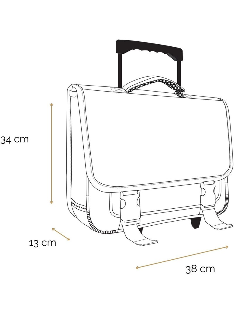 BAGTROTTER Cartable à roulettes 38 cm Tortues Ninja Noir Noir - Kiabi