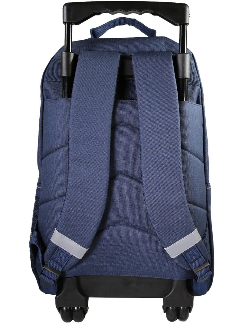 Bagtrotter Cybel Sac à dos à roulettes Marine 2 compartiments 33x16x45 cm Bleu - Kiabi