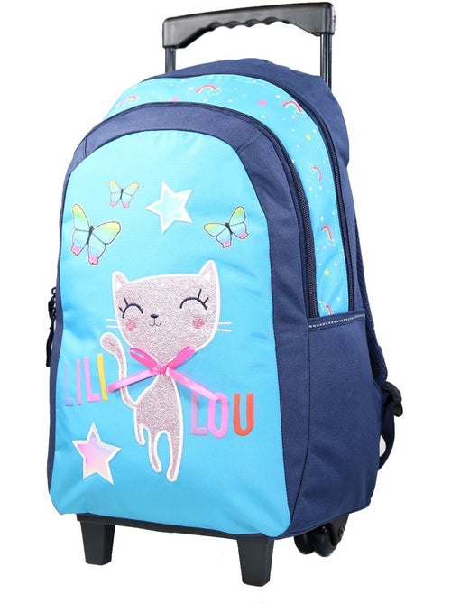 BAGTROTTER Sac à dos à roulettes Lili Lou Bleu - Kiabi BAGTROTTER Sac à dos à roulettes Lili Lou Bleu - Kiabi