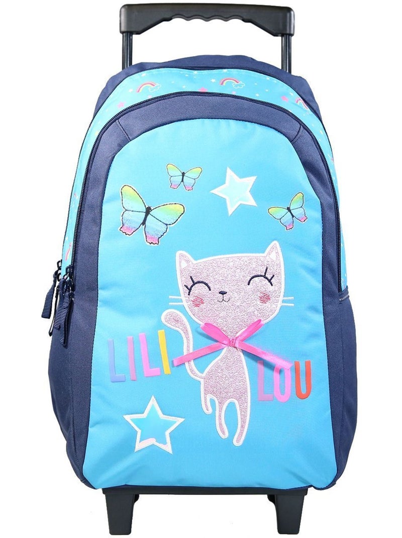 BAGTROTTER Sac à dos à roulettes Lili Lou Bleu Bleu - Kiabi