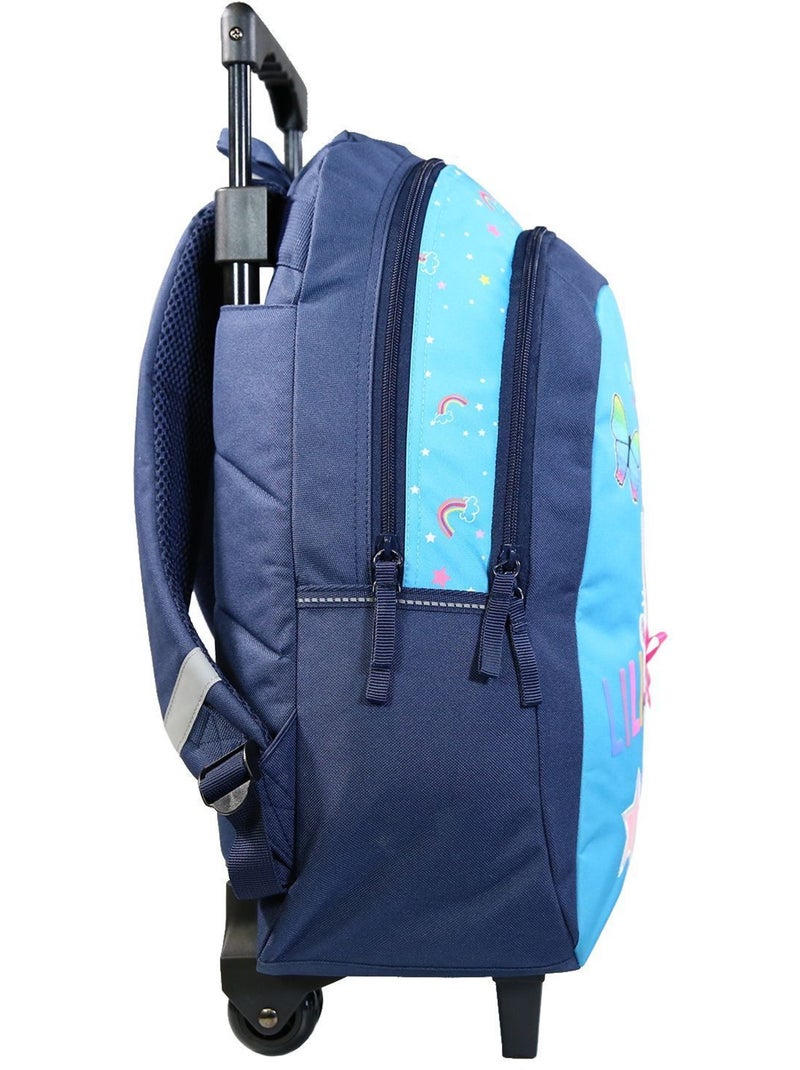 BAGTROTTER Sac à dos à roulettes Lili Lou Bleu Bleu - Kiabi