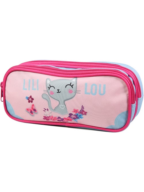 BAGTROTTER Trousse scolaire 2 compartiments Lili Lou Rose - Kiabi BAGTROTTER Trousse scolaire 2 compartiments Lili Lou Rose - Kiabi