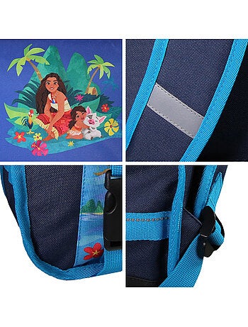Bagtrotter Vaiana Disney Cartable 38 cm Bleu foncé 2 compartiments fond renforcé
