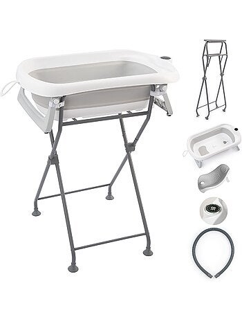 Baignoire bébé pliable avec support - Kit complet | SUPERBE BEBE