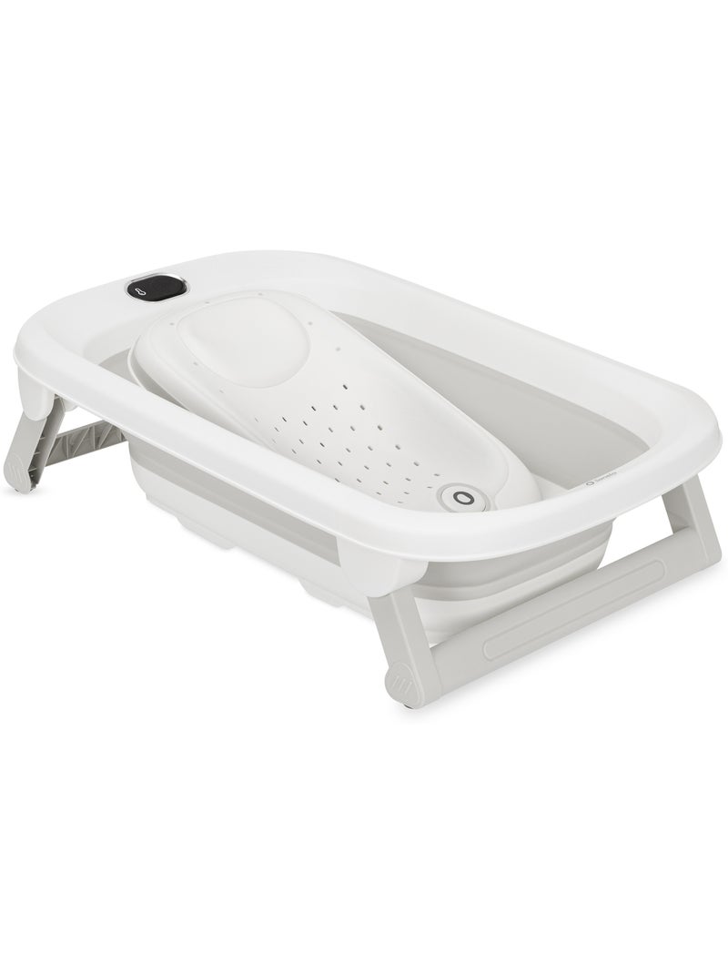 Baignoire pliable bébé lionelo babybubble avec thermomètre - 2 hauteurs réglables - Gris - Kiabi