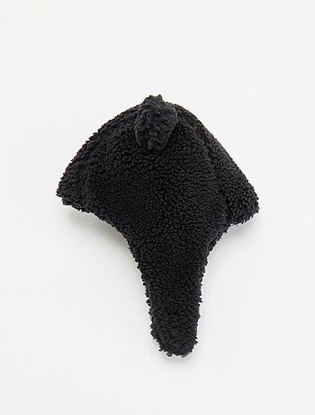 Balaclava met schapenvachteffect en fantasie-oortjes