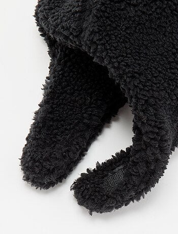 Balaclava met schapenvachteffect en fantasie-oortjes