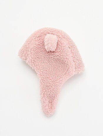Balaclava met schapenvachteffect en fantasie-oortjes