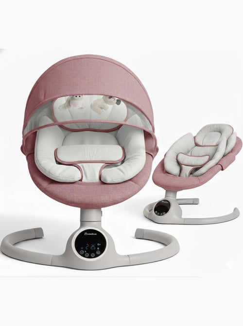 Balancelle bébé /transat électrique connécté ALPHA avec capote + moustiquaire - Kiabi Balancelle bébé /transat électrique connécté ALPHA avec capote + moustiquaire - Kiabi