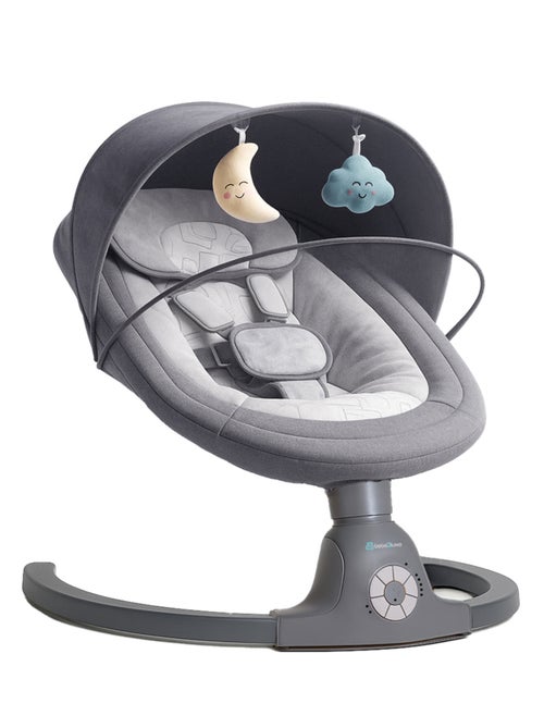 Balancelle bébé /transat électrique connécté AVA  avec capote + moustiquaire - Kiabi