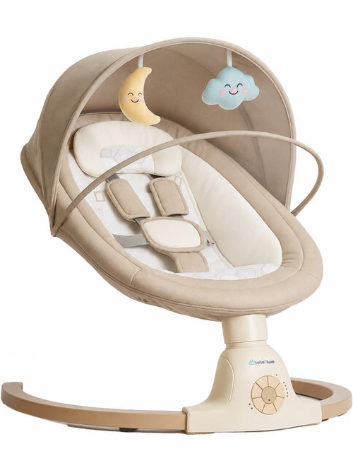Balancelle bébé /transat électrique connéctée AVA avec capote + moustiquaire - Kiabi Balancelle bébé /transat électrique connéctée AVA avec capote + moustiquaire - Kiabi
