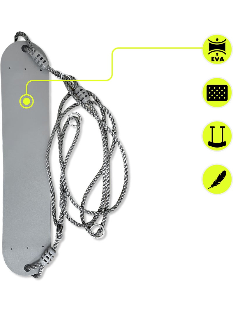 Balancelle de jardin hypermotion avec siège eva réglable pour enfant Gris - Kiabi