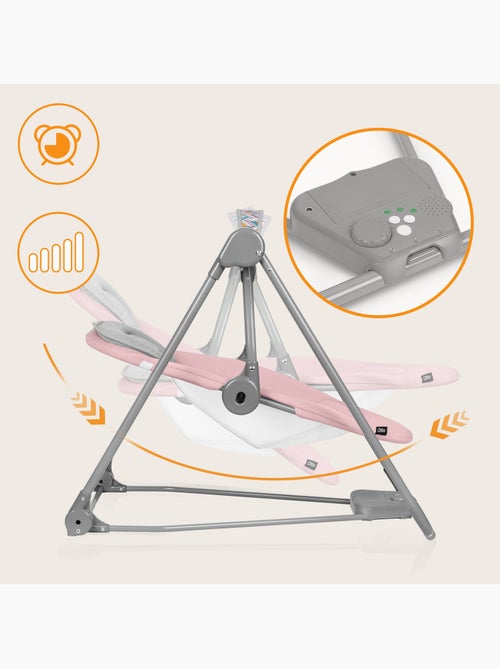 Balancelle et transat LIONELO Otto - Sons nature - 5 vitesses de balancement - Pliage compact - Kiabi Balancelle et transat LIONELO Otto - Sons nature - 5 vitesses de balancement - Pliage compact - Kiabi