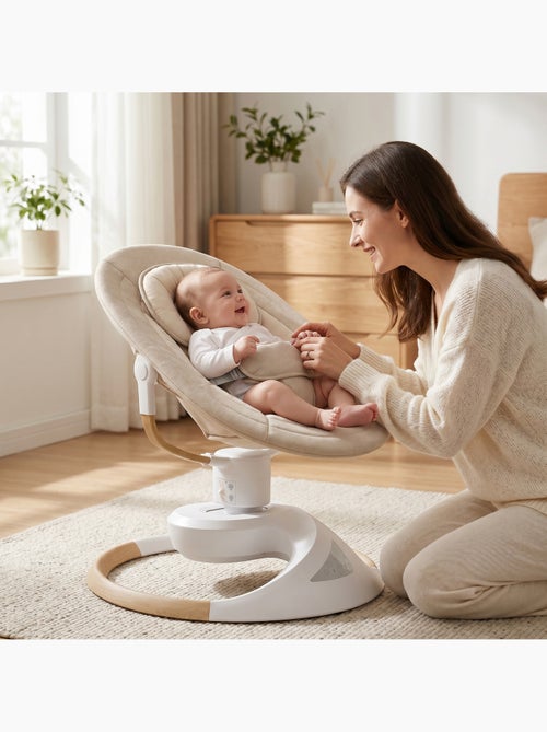Balancelle / transat electrique bebe Emy de BEBELUXE Balancement naturel - Kiabi Balancelle / transat electrique bebe Emy de BEBELUXE Balancement naturel - Kiabi