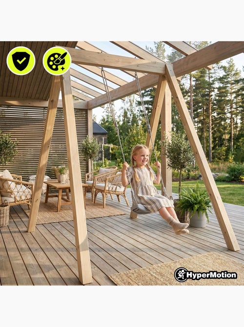 Balançoire de jardin pour enfant plastique corde antidérapante dim 42x17cm - Kiabi