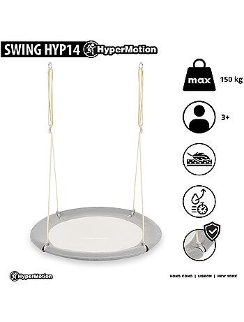 Balançoire enfant 100 cm & adulte charge max 150 kg - nid d'oiseau - confort & sécurité