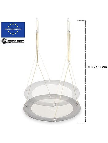 Balançoire enfant 100 cm & adulte charge max 150 kg - nid d'oiseau - confort & sécurité