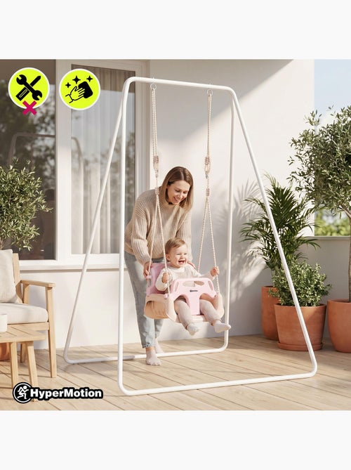 Balançoire évolutive 3 en 1 en plastique cocon nacelle dim 42 x 33 cm - Kiabi