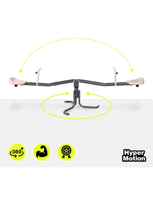 Balançoire jardin 2-en-1 hypermotion - poutre équilibre & rotation 360° - 70kg - Kiabi