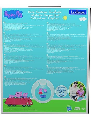 Balle sauteuse gonflable peppa pig