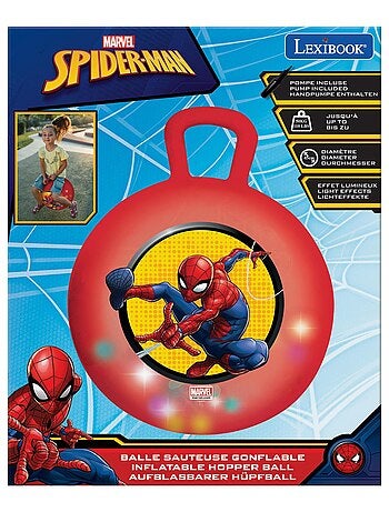 Balle sauteuse gonflable spiderman 45cm