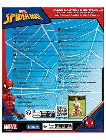 Balle sauteuse gonflable spiderman 45cm