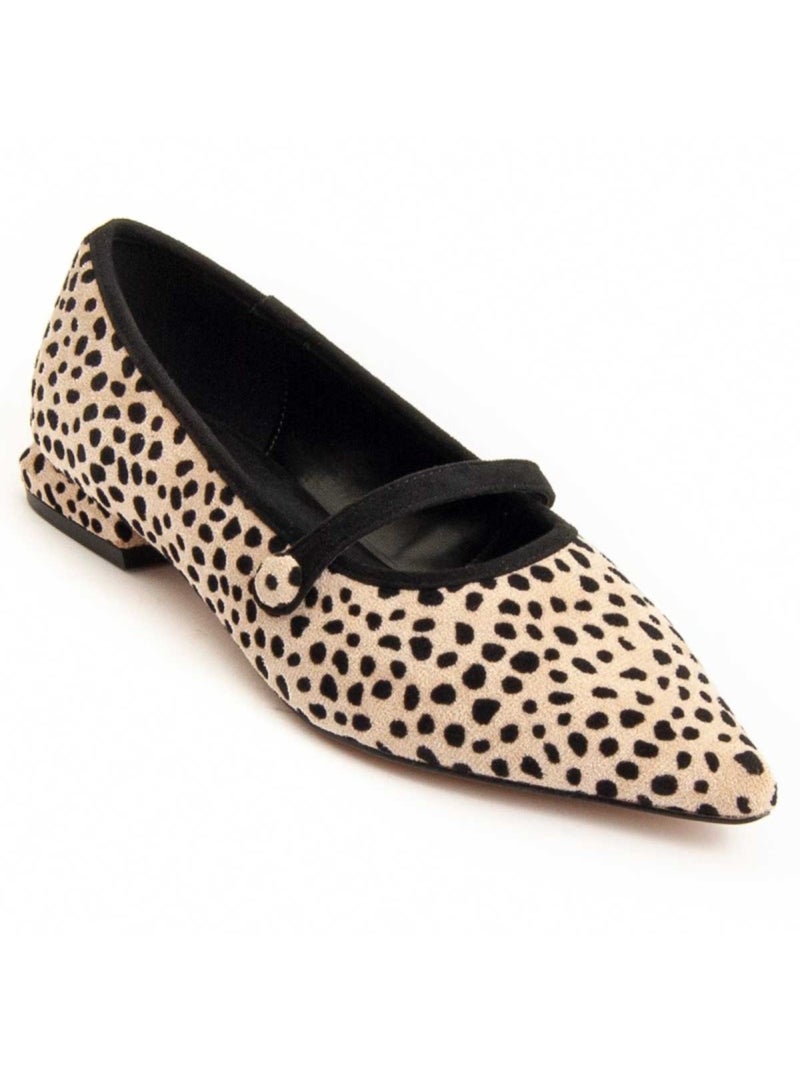 Ballerina Synthetisch Materiaal En Textiel Montevita Beige - Kiabi