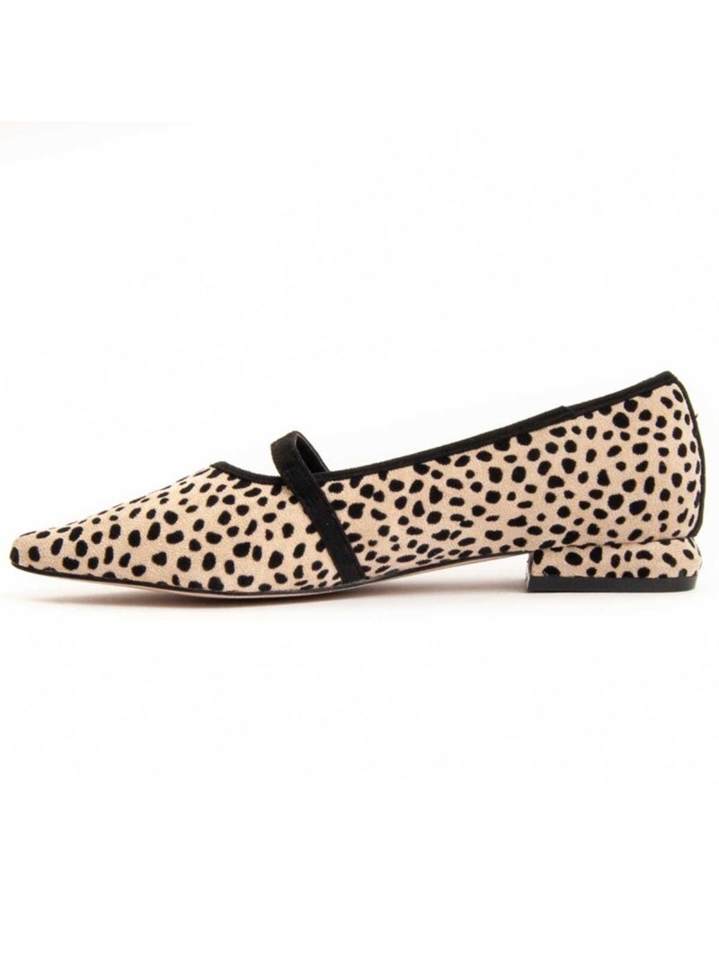 Ballerina Synthetisch Materiaal En Textiel Montevita Beige - Kiabi