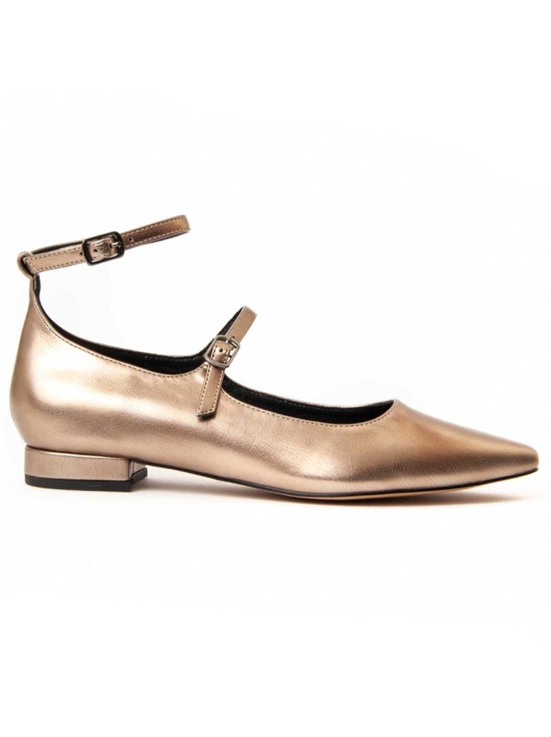 Ballerina Synthetisch Materiaal En Textiel Montevita Goud/Goudkleurig - Kiabi