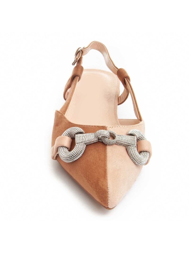 Ballerina Synthetisch Materiaal Montevita Beige - Kiabi