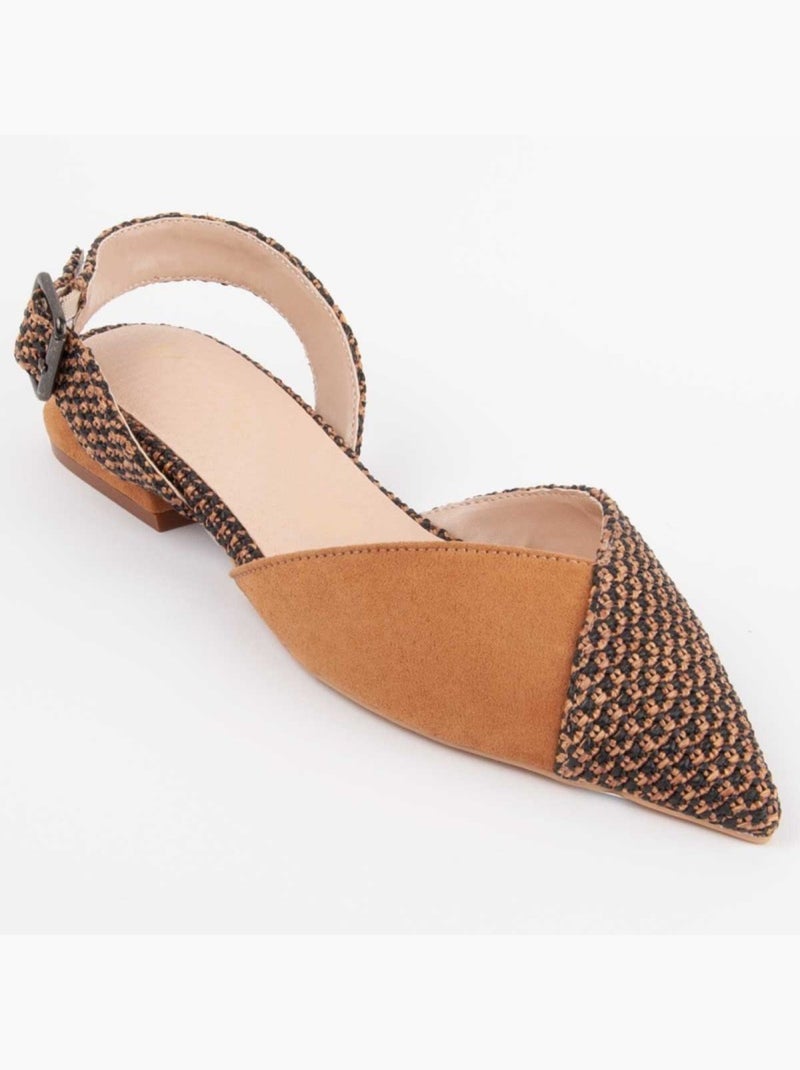 Ballerina Synthetisch Materiaal Montevita Bruin - Kiabi