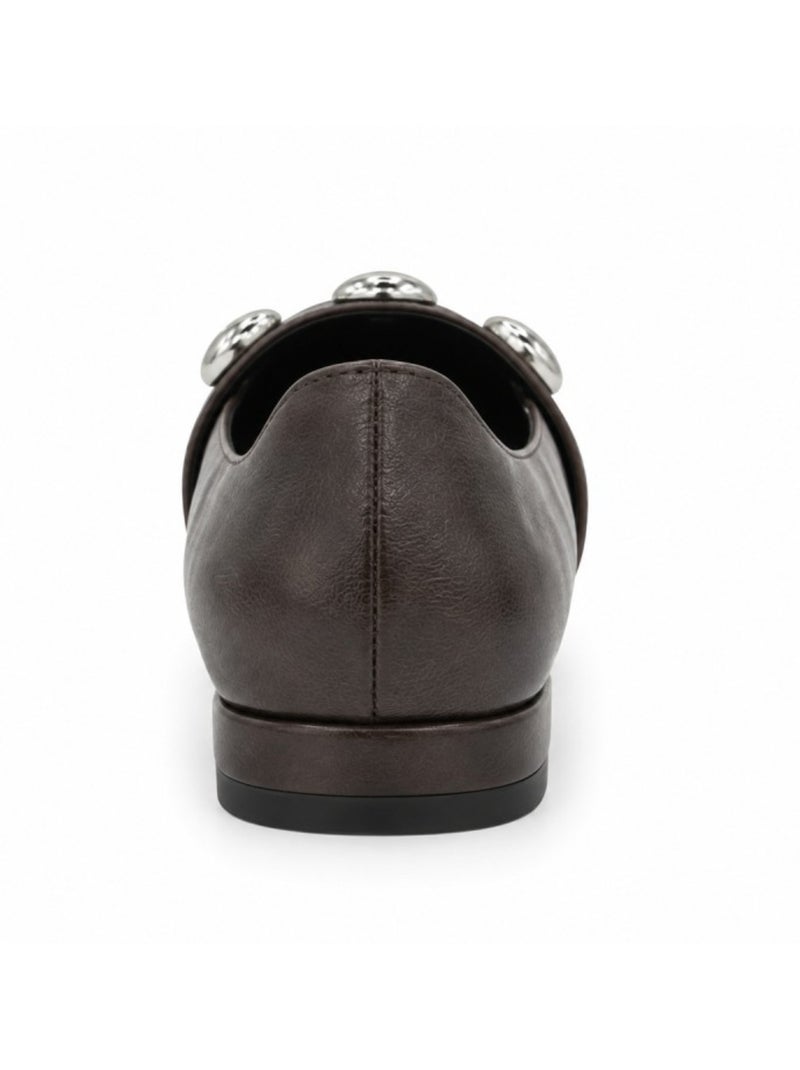 Ballerina synthetisch materiaal montevita Bruin - Kiabi