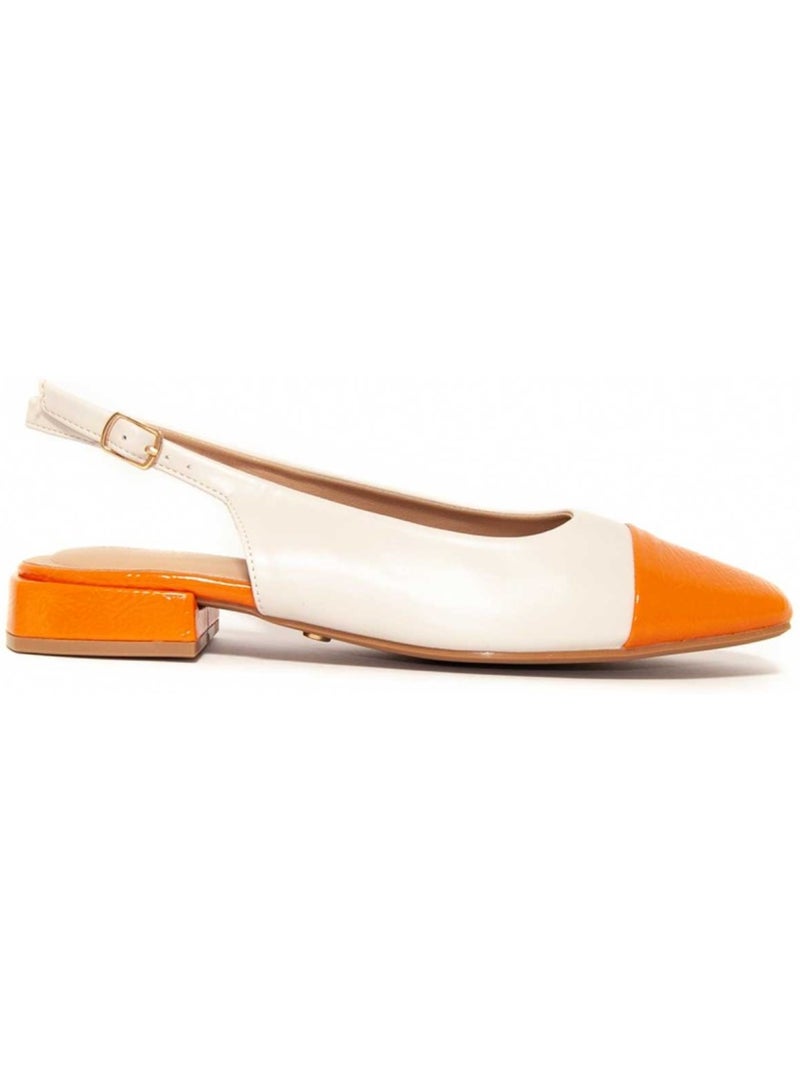 Ballerina Synthetisch Materiaal Montevita Oranje - Kiabi