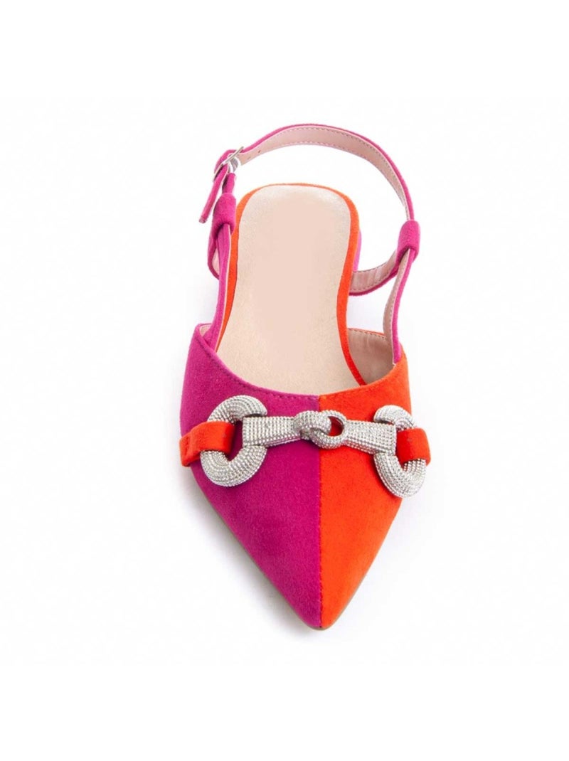 Ballerina Synthetisch Materiaal Montevita Roze - Kiabi