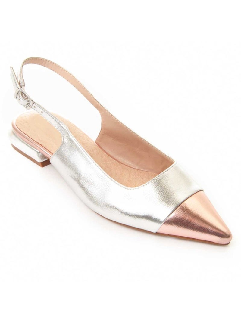 Ballerina Synthetisch Materiaal Montevita Zilver - Kiabi